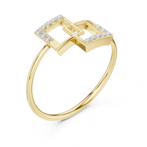 Dual Prism Lab Diamond Ring