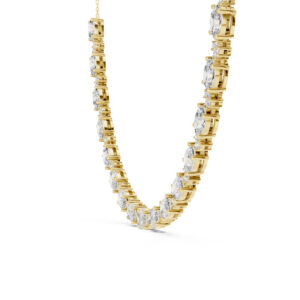 The Empress Oval Graduated Lab Diamond Necklace